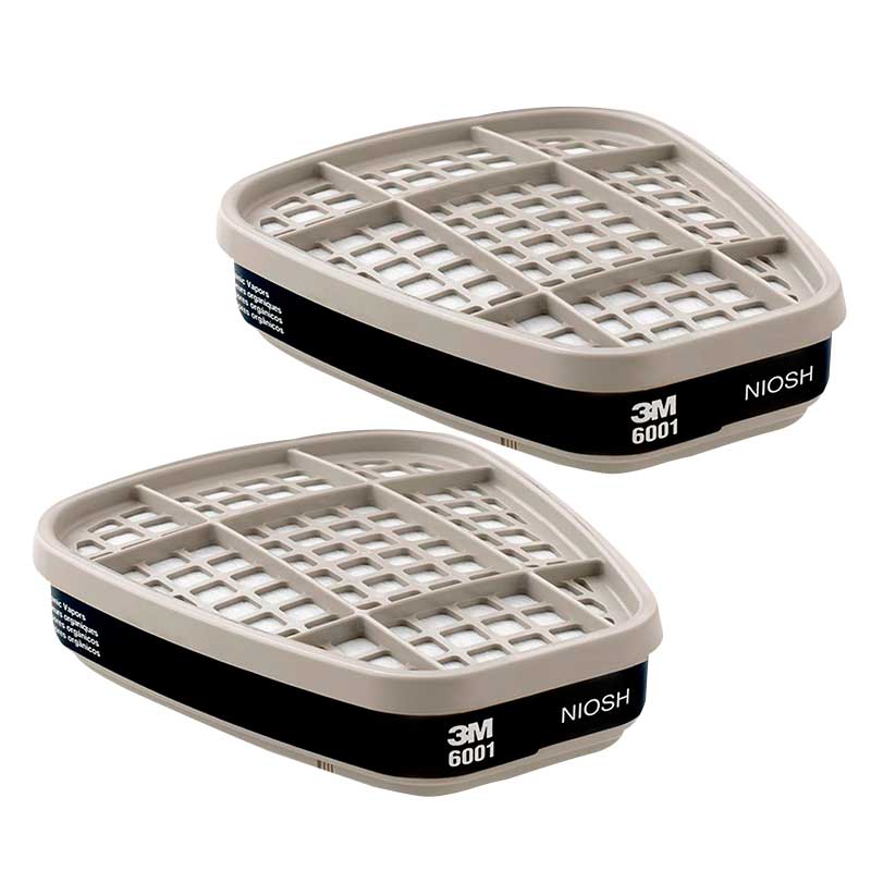 3M CARTUCHO P/VAPORES ORGÁNICOS C/2PZ (6001)(H)
