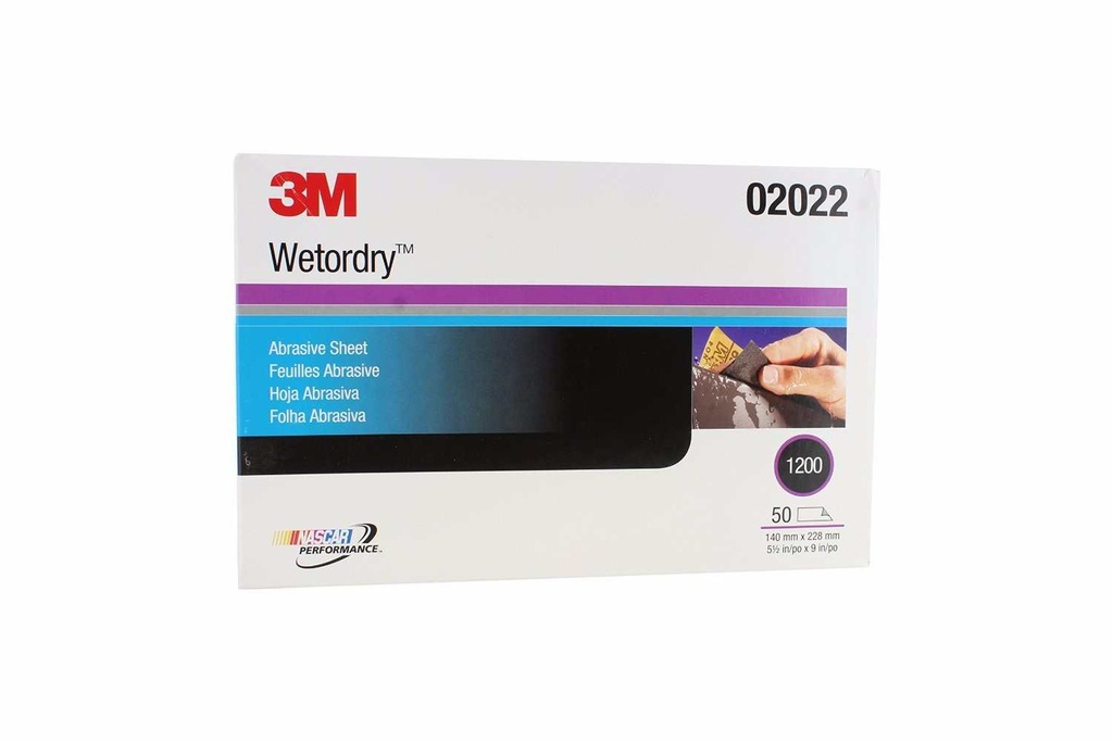 3M LIJA WETORDRY 1/2 HOJA 5.5" X 9" GRANO 2000 (02044)(H)