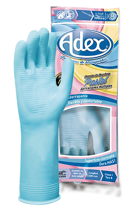 ADEX GUANTE PASTEL AZUL N.8 PAR