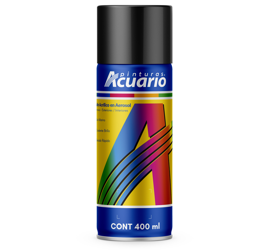 AEROSOL ACUARIO ALTA TEMPERATURA NEGRO 400ML (746)(E)