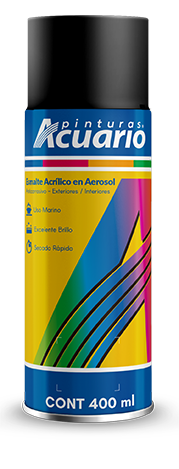 AEROSOL ACUARIO NEGRO BRILLANTE 400ML (799)(E)
