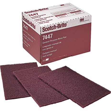 3M ALMOHADILLA USO GENERAL MARRÓN C/20PZ (7447)(H)