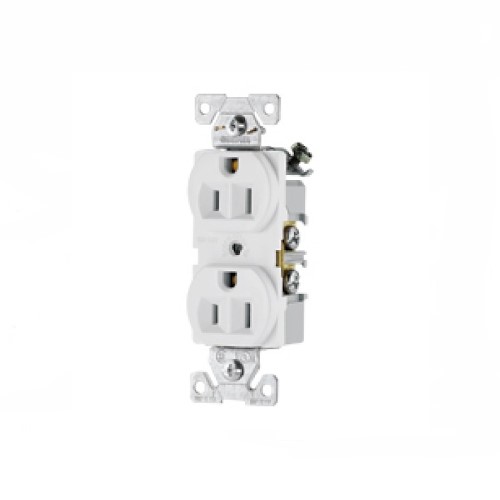 ARROW HART CONTACTO DUPLEX ATERRIZADO BLANCO (268W)(E)