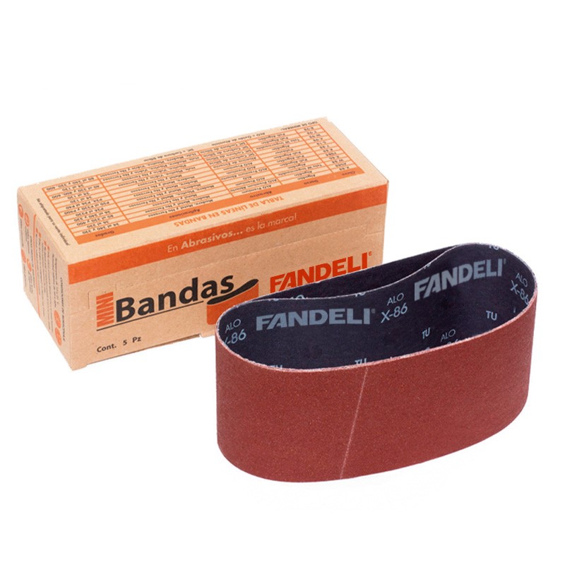 PAQUETE C/5 PIEZAS BANDA OXALUM FANDELI 3" x 18" GRANO 36 (03992) 