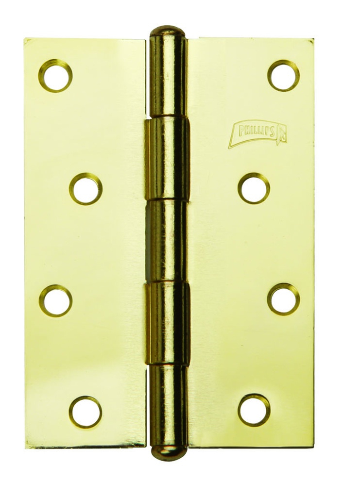 BISAGRA PHILLIPS 4" LATÓN C/TORNILLO C/10PZ (MX3384)(H)