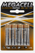 BLISTER C/4 PILAS ALCALINAS MEGACELL "AA" (H)