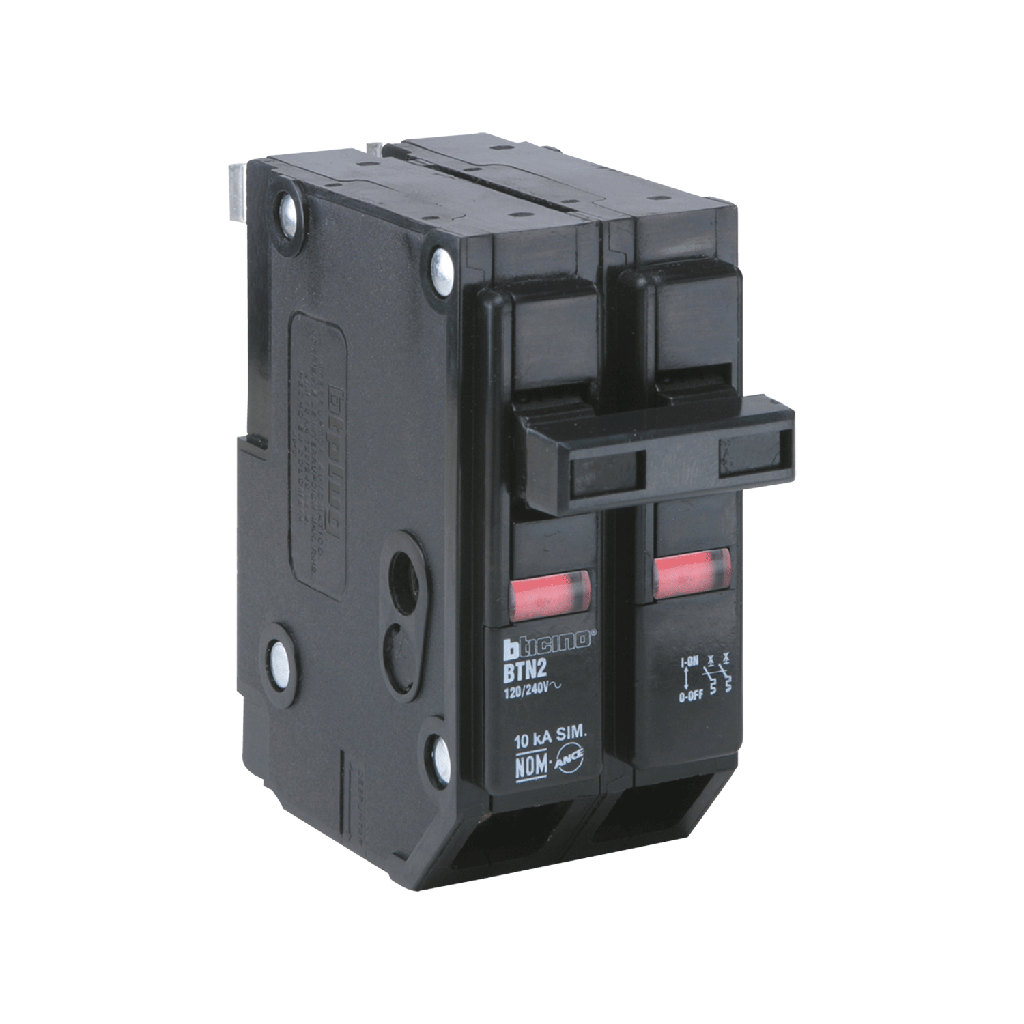 BTICINO PASTILLA TERMOMAGNÉTICA 2 x 40A (BTN2/40) (E)