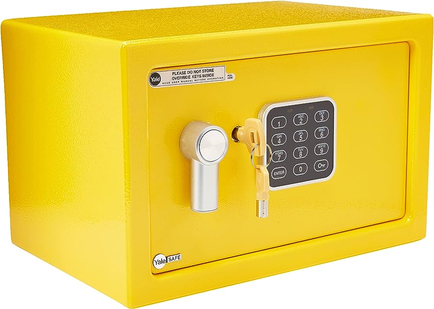 CAJA FUERTE YALE CHICA AMARILLO (MX89258)