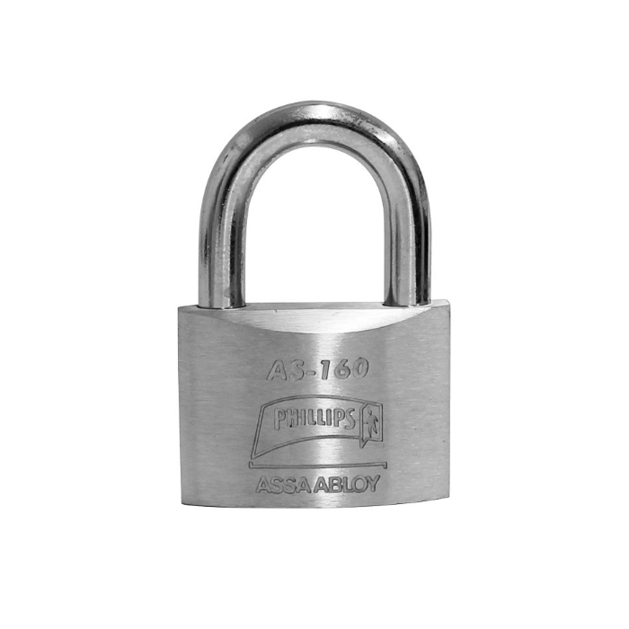 CANDADO METÁLICO PHILLIPS AS-160 LLAVE-PUNTOS (MX2288)(H)