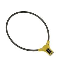 CANDADO PHILLIPS COMBINACIÓN (BICICAB) P/BICICLETA AMARILLO BLISTER (MX3469)(H)