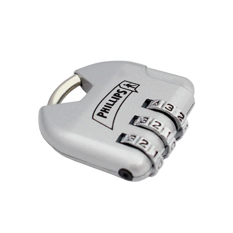 CANDADO DE COMBINACIÓN (MALETERO) PHILLIPS 4 NATURAL BLISTER (MX2326)(H)