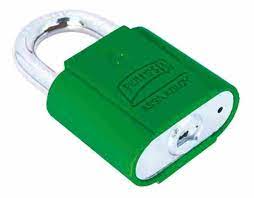 CANDADO METÁLICO PHILLIPS 6 GANCHO CORTO VERDE (MX2200)(H)