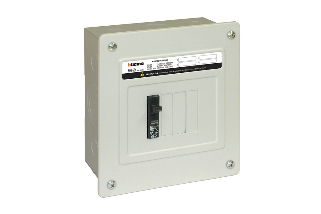 BTICINO CENTRO DE CARGA 4 POLOS SOBREPONER (BTN/4SN) (E)