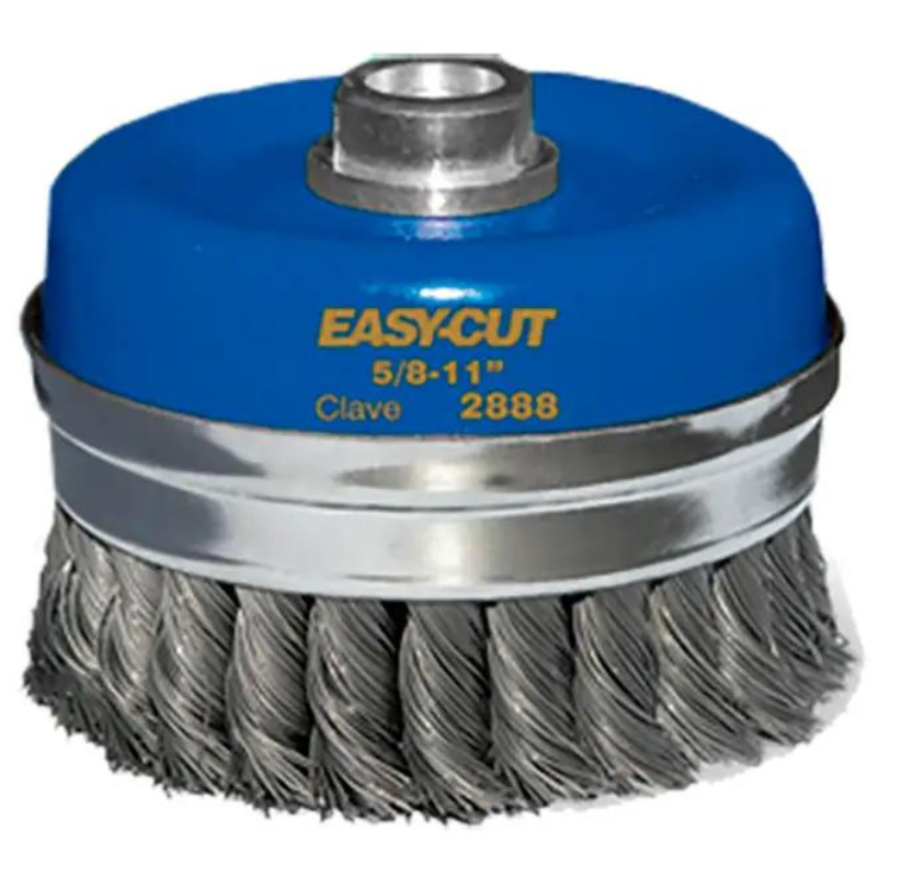 CEPILLO COPA AUSTROMEX ALAMBRE TRENZADO 4-3/4" P/B&D (2888)(H)