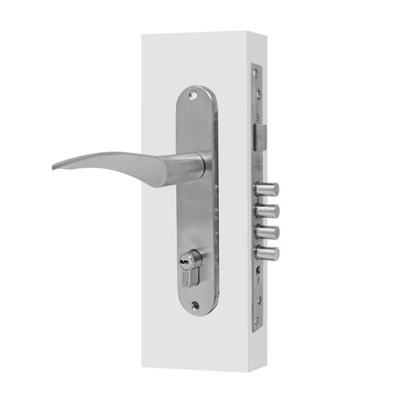 CERRADURA SEVILLA TESA MANIJA-JALADERA IZQUIERDA CROMO MATE (MX85622)