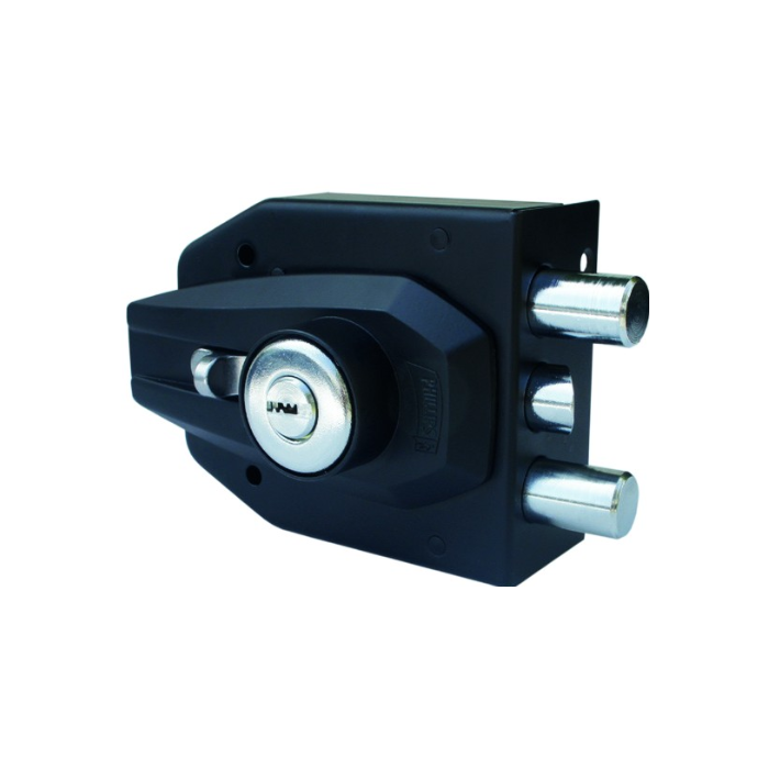 CERRADURA PHILLIPS AS-2000 INSTAFÁCIL NEGRA (MX4720)