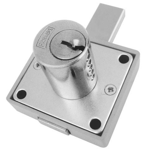 CERRADURA PHILLIPS 250 CHICA CROMO P/MUEBLE (MX31)(H)