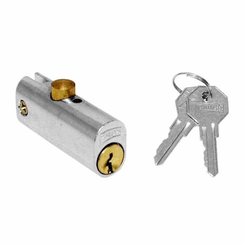 CERRADURA PHILLIPS 42 CROMO P/MUEBLE (MX11)(H)