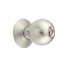 CERRADURA YALE BALL BAÑO CROMO MATE (MX80016)
