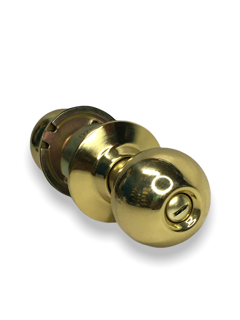 CERRADURA YALE BALL ENTRADA LATÓN BRILLANTE (MX80051)