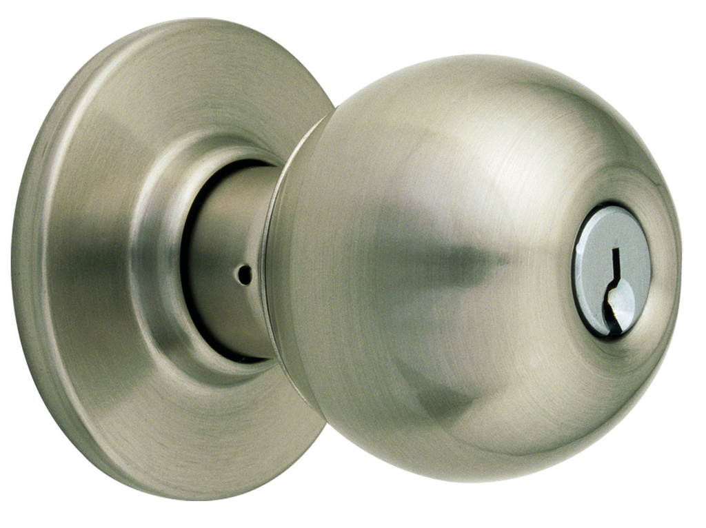 CERRADURA YALE BALL (INSTITUCIONAL) PASO CROMO MATE (MX80004)