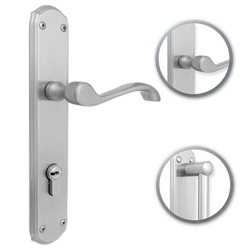 CERRADURA DANUBIO TESA 4030 BAÑO MANIJA-JALADERA NÍQUEL SATÍN LLAVE-LLAVE (MX87842)