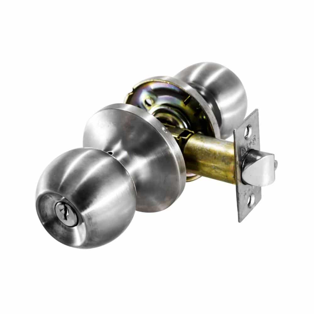 CERRADURA YALE ESFERA BAÑO ACERO INOXIDABLE (MX81169)