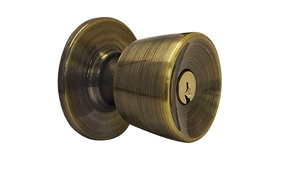 CERRADURA YALE TULIP RECÁMARA LATÓN ANTIGUO (MX80176)