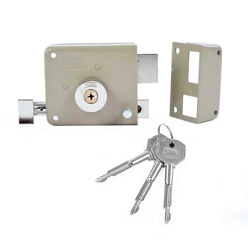 CERRADURA PHILLIPS X-720 INSTAFÁCIL DERECHA BEIGE TETRA LLAVE SOBREPONER (MX1741)(H)