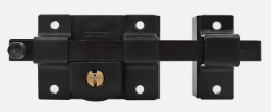 CERRADURA PHILLIPS 800 LIBRE DERECHA NEGRA LLAVE LARGA SOBREPONER (MX6920)(H)