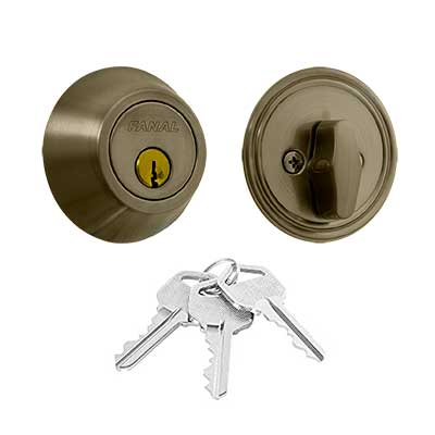 CERROJO PHILLIPS B260P LLAVE-MARIPOSA LATÓN ANTIGUO BLISTER (MX81215)
