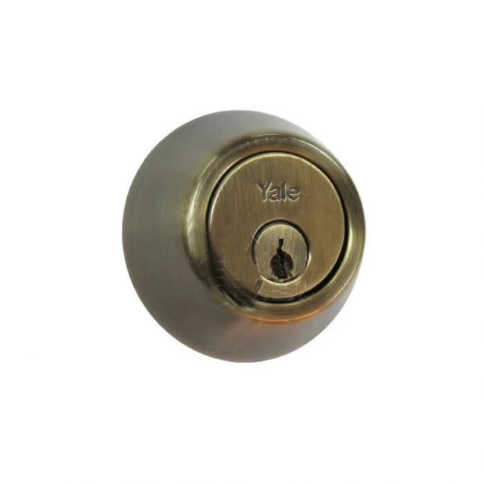 CERROJO YALE B500P LLAVE-LLAVE LATÓN ANTIGUO (MX81035)