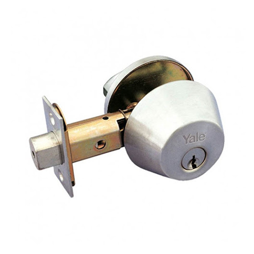 CERROJO YALE B500P LLAVE-MARIPOSA CROMO MATE (MX81014)