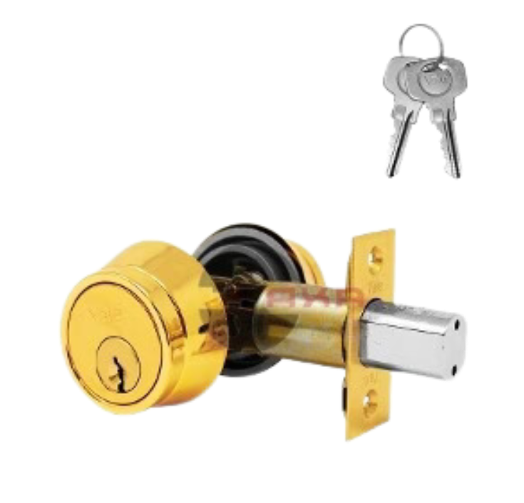 CERROJO YALE B400P LLAVE-MARIPOSA LATÓN BRILLANTE (MX80687)