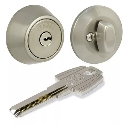 CERROJO TESA LLAVE-LLAVE T60 NÍQUEL SATÍN (MX87590)