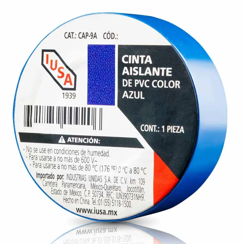 IUSA CINTA AISLANTE AZUL 19MM X 18M (616317)(E) DDD