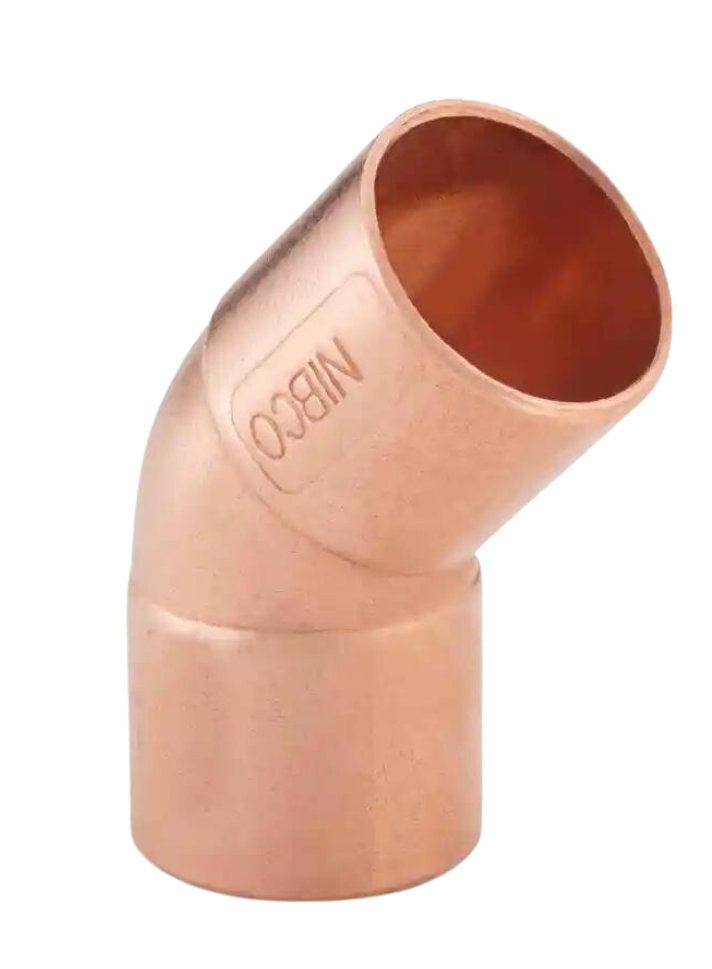 IUSA COBRE CODO 45° COBRE 3/8"(10MM) (600394)(H)