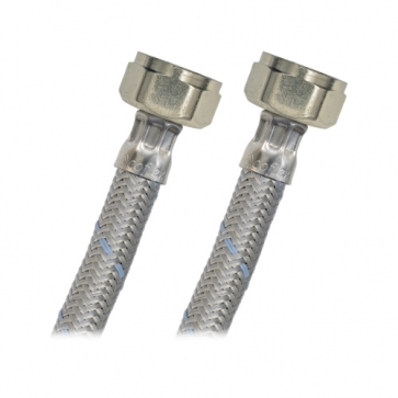 COFLEX MANGUERA ACERO BÁSICO P/FREGADERO 1/2"FIP x 1/2"FIP 55CM (LL-A55)