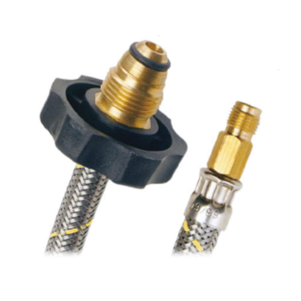 COFLEX PIG TAIL 2VÍAS 7/16" M x 7/8" IZQUIERDA C/MANERAL (AG-P55)