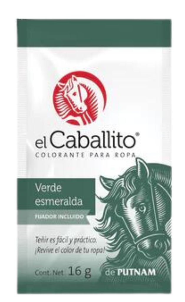 COLORANTE CABALLITO VERDE ESMERALDA 16GR (PZ027)(H)