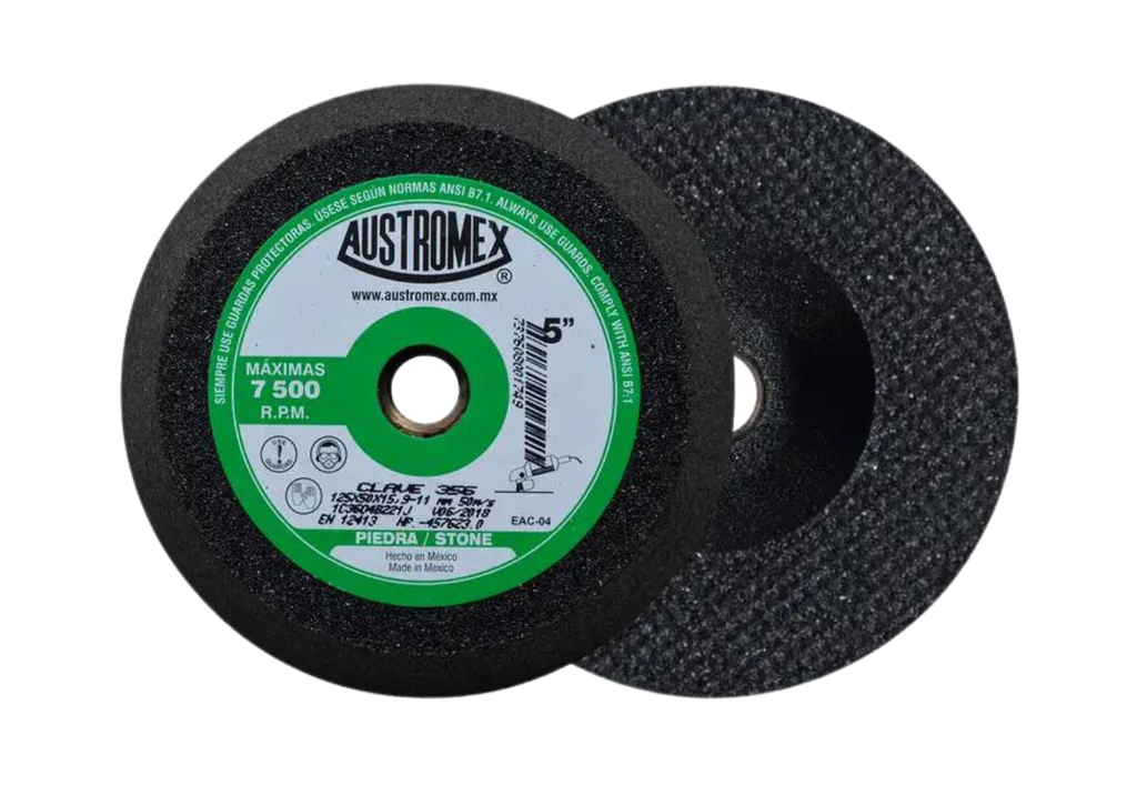 COPA ABRASIVA AUSTROMEX P/DESBASTE PIEDRA 5" P/B&D GRANO 36 (356)(H)