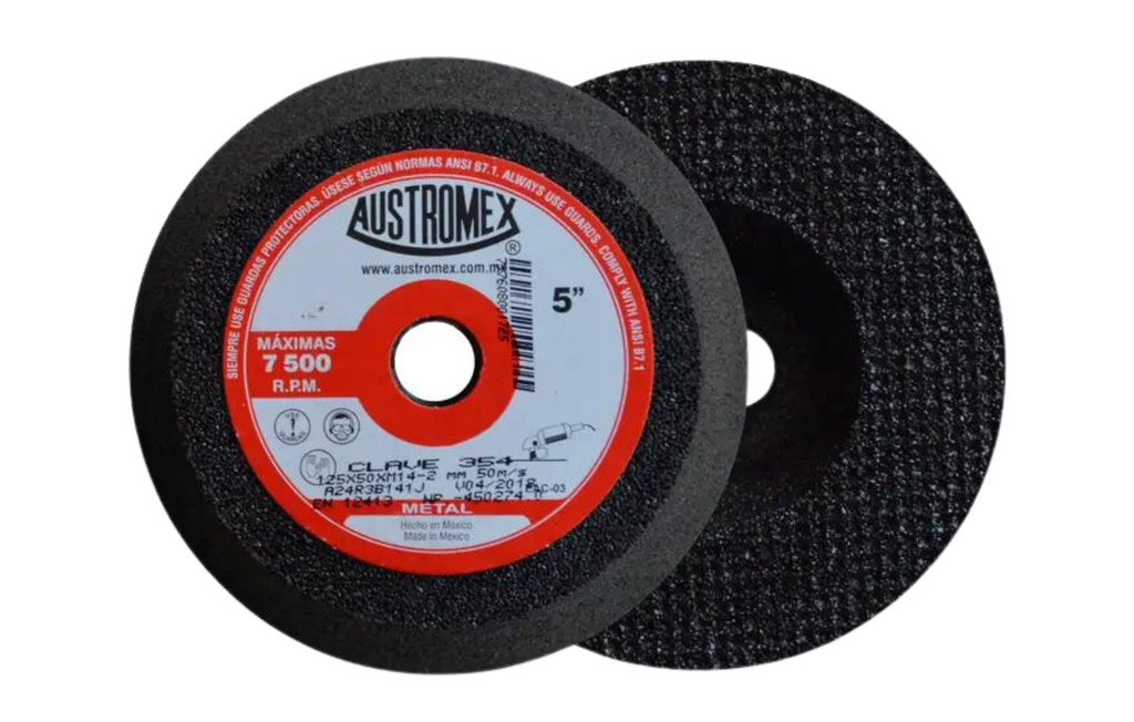 COPA ABRASIVA AUSTROMEX P/DESBASTE METAL 5" P/BOSCH GRANO 24 (354)(H)