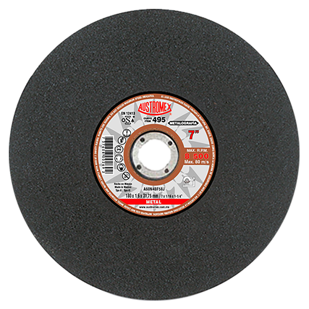 DISCO ESTACIONARIO AUSTROMEX P/CORTE METAL 7" (495)(H)