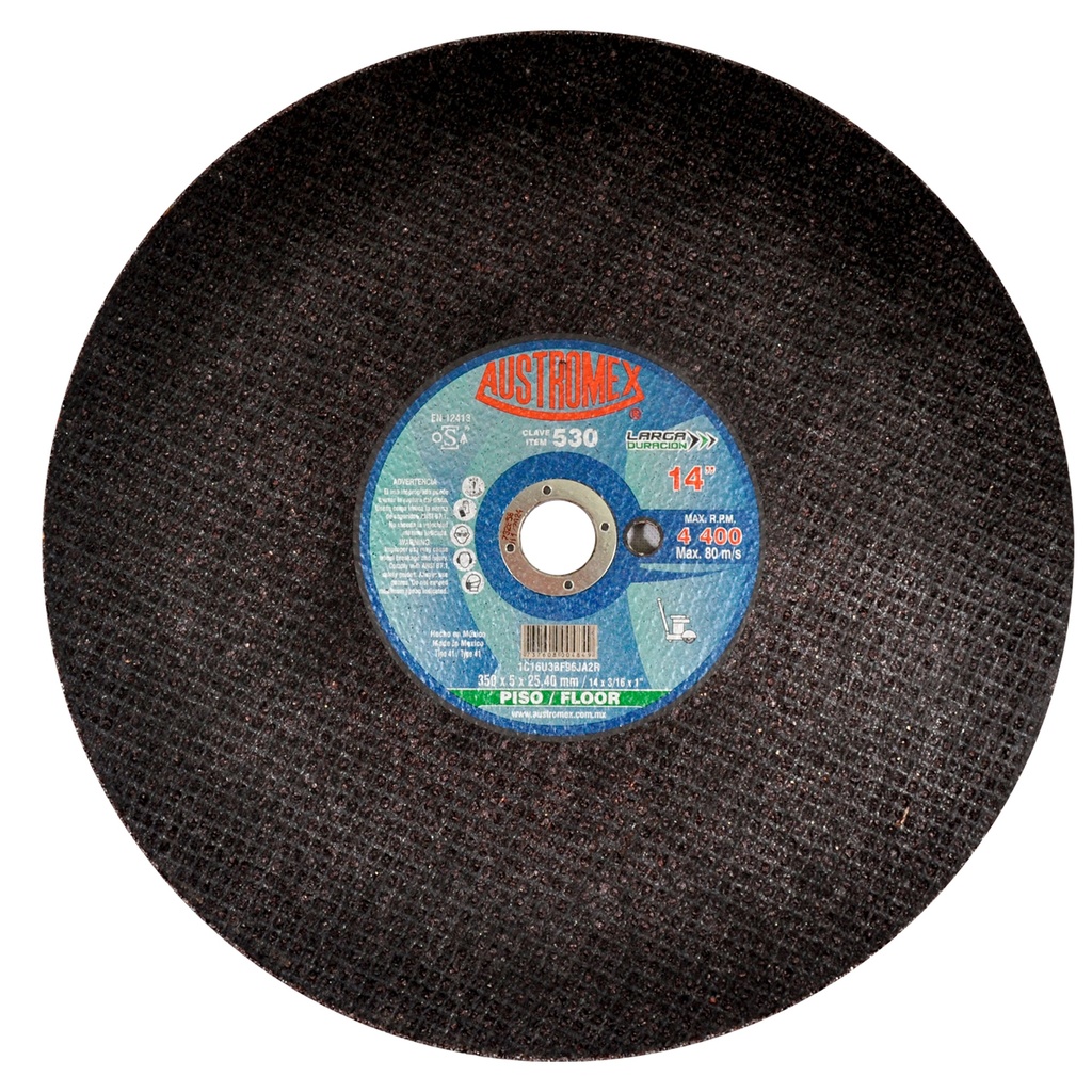 DISCO AUSTROMEX P/CORTE DE CONCRETO CURADO 14" (530)(H)