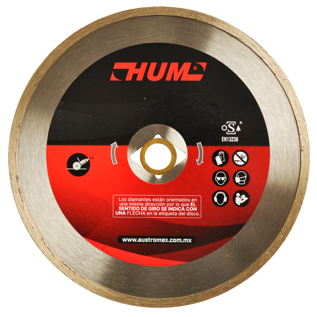 DISCO DIAMANTE AUSTROMEX RIN CONTINUO USO GENERAL 7" (2559)(H)