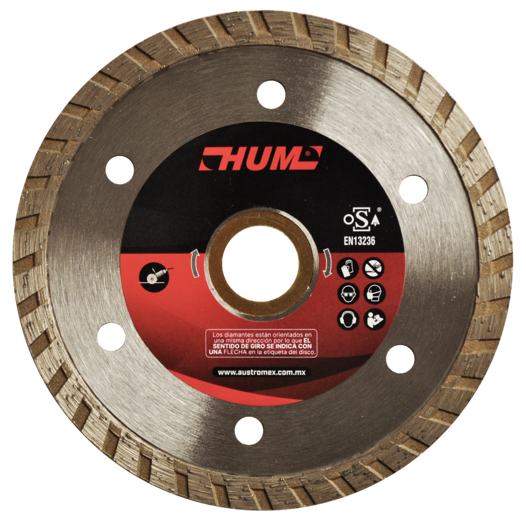 DISCO DIAMANTE AUSTROMEX TURBO USO GENERAL 4" (2554)(H)