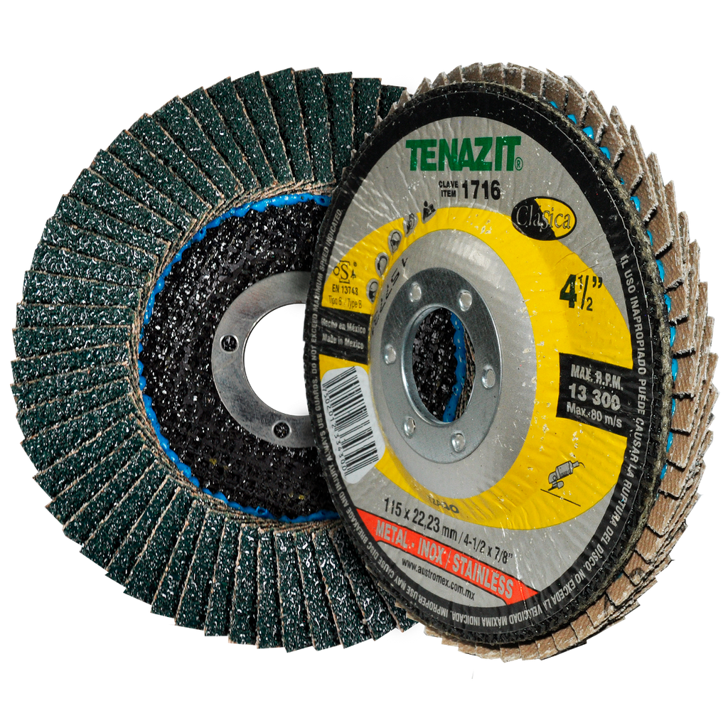 DISCO LAMINADO AUSTROMEX TZA 4-1/2" GRANO 40 (1716) (H)