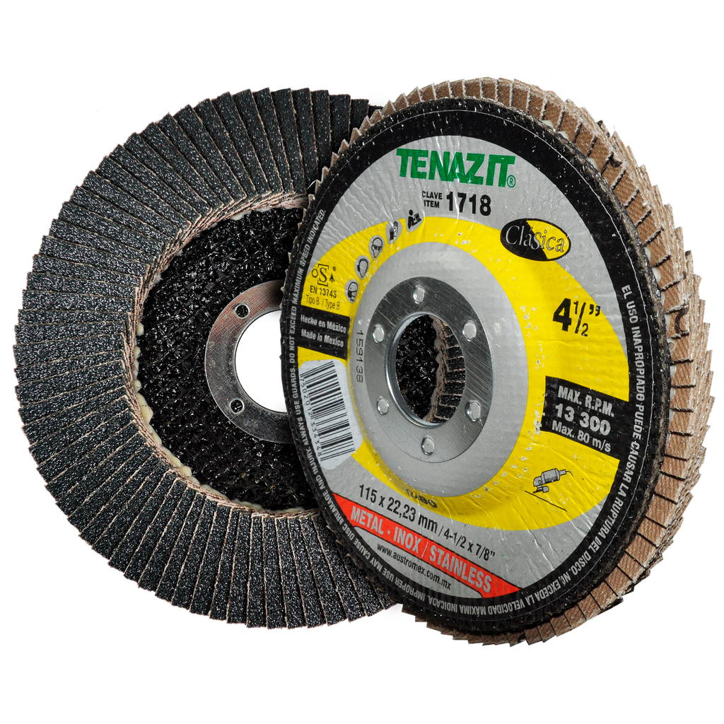 DISCO LAMINADO AUSTROMEX TZA 4-1/2" GRANO 80 (1718)(H)