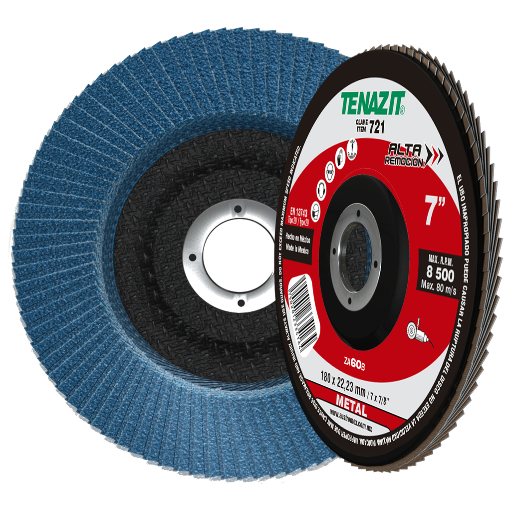 DISCO LAMINADO AUSTROMEX ZA 7" GRANO 60 (721)(H)