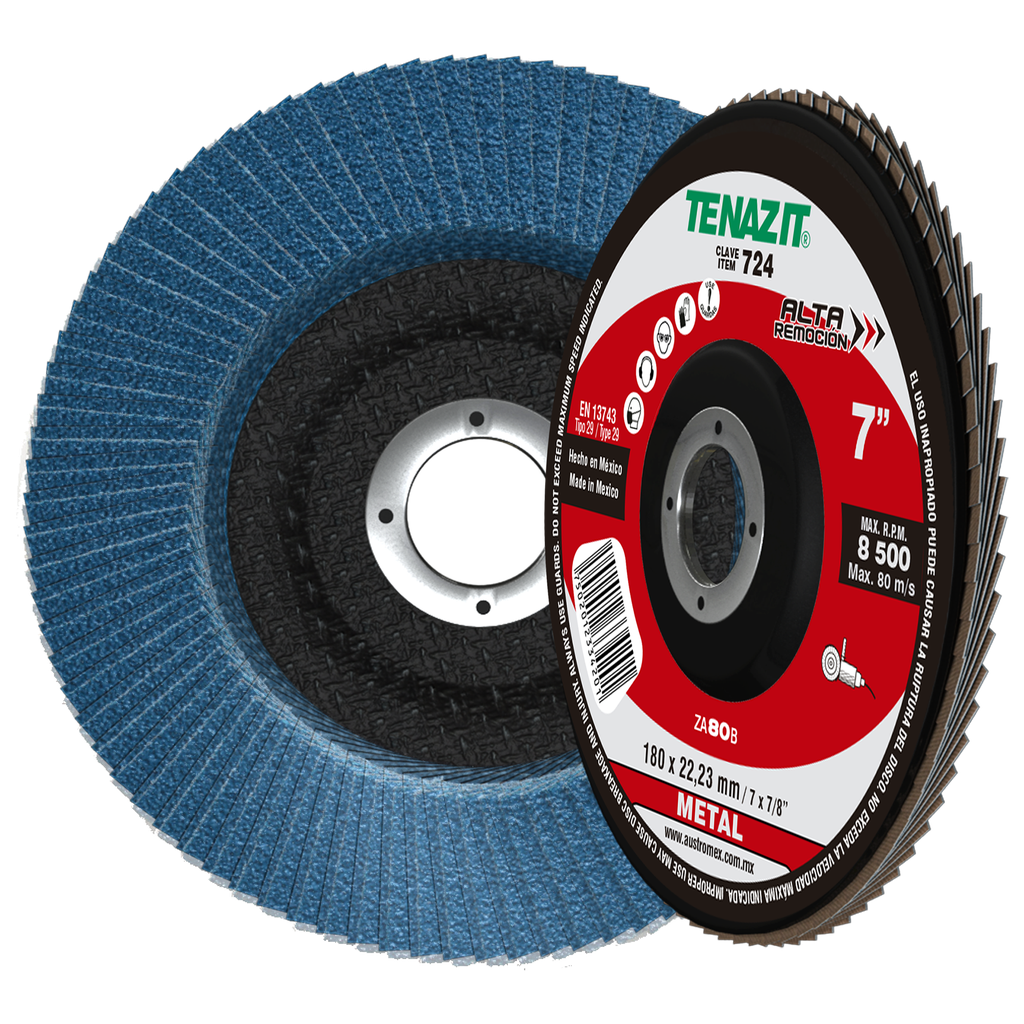 DISCO LAMINADO AUSTROMEX ZA 7" GRANO 80 (724)(H)